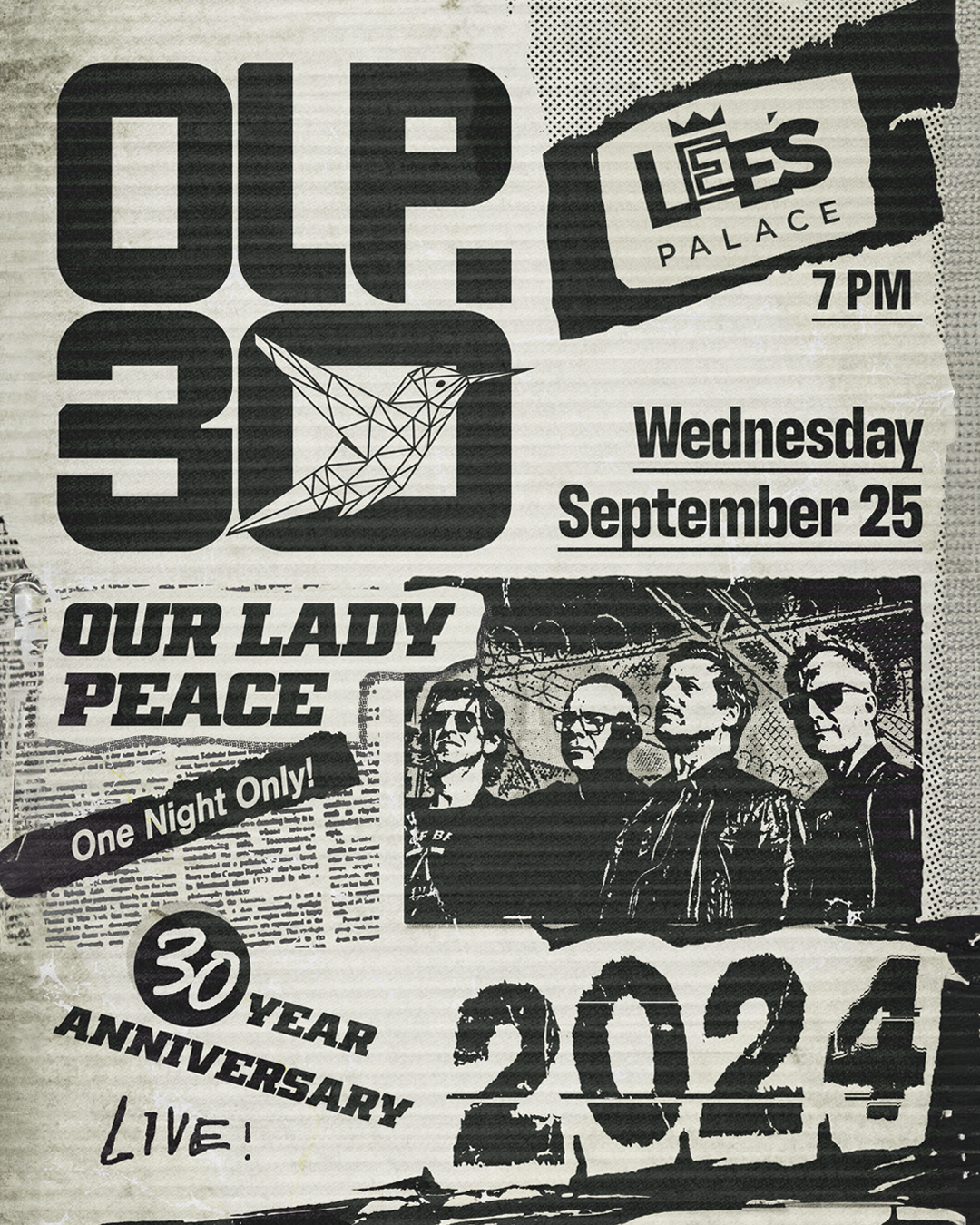 OLP30 Kick Off at Lee's Palace — Our Lady Peace